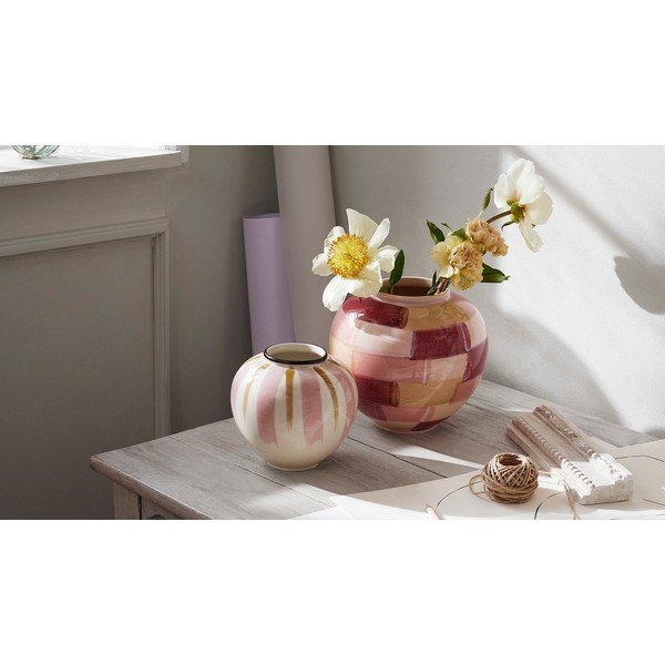 Vază din ceramică roz ø 21,5 cm Canvas - Kähler Design-image-3