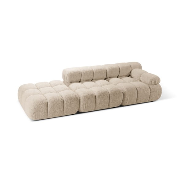 Canapea modulară bej cu tapițerie din țesătură bouclé 288 cm Bellis – Micadoni -image-3