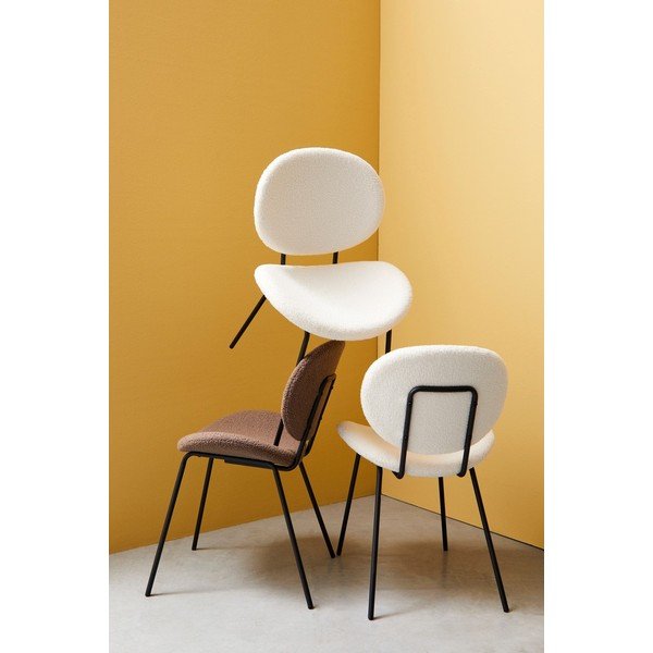 Scaun de dining alb tapițat Maddie – Yes Everyday-image-1