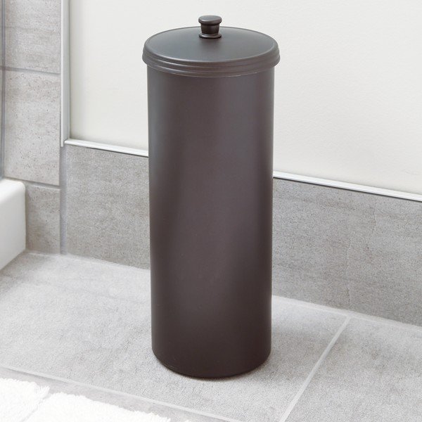 Suport pentru hârtie igienică iDesign Kent, înălțime 39 cm, bronz-image-4