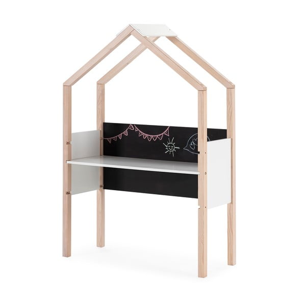 Birou de copii din lemn de pin 40x100 cm Roxana – Marckeric-image-3