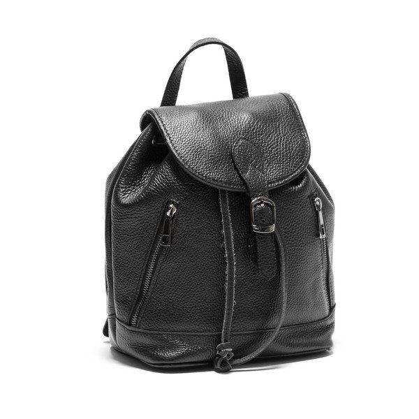 Rucsac din piele Isabella Rhea no. 1200, negru-image-3