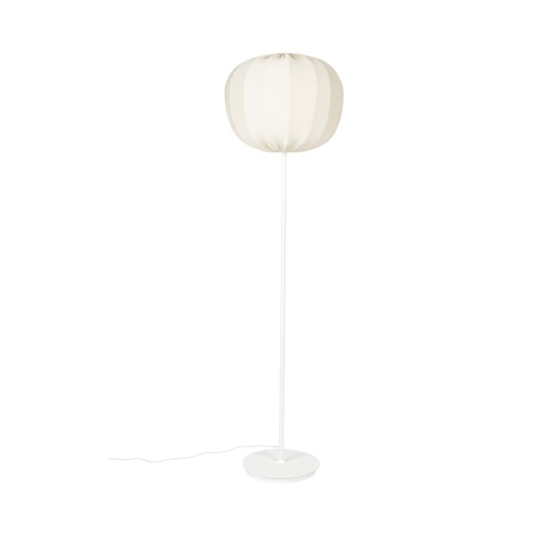 Lampadar alb cu abajur textil (înălțime 160 cm) Shem – White Label