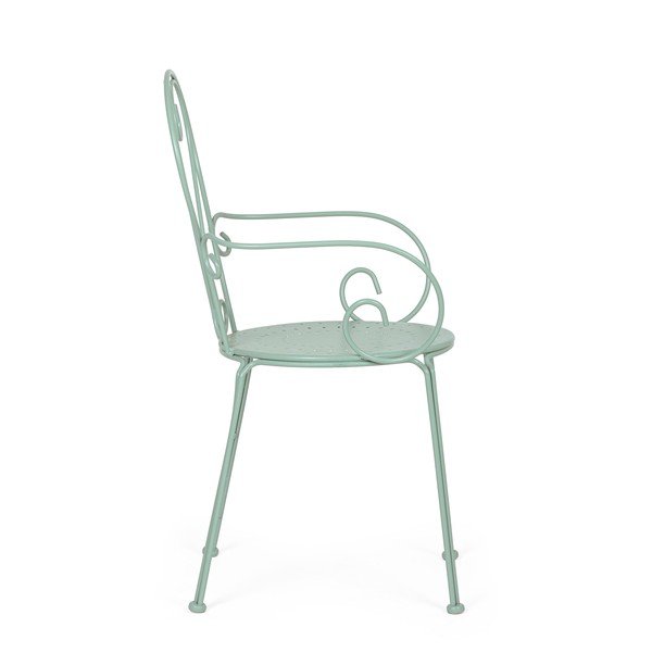 Scaun de grădină verde mentă din metal Etienne – Bizzotto-image-3