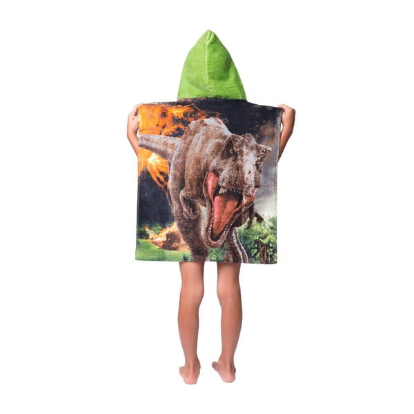Poncho pentru copii pentru 3-8 ani din bumbac Jurassic World "Volcano" – Jerry Fabrics-image-2