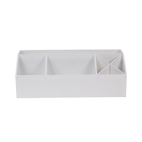 Organizator pentru birou Bigso Desktop, 33,5 x 12,5 cm, alb