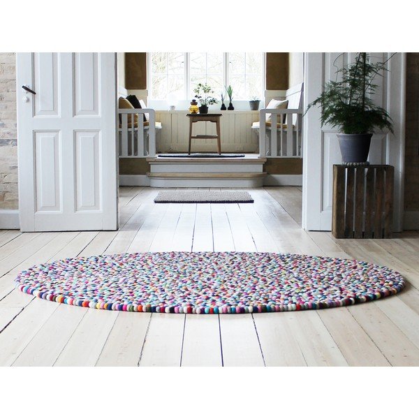 Covor cu bile din lână Wooldot Ball Rugs Multi Pang, ⌀ 200 cm-image-2
