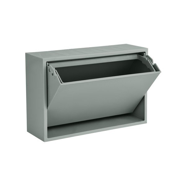 Coș de gunoi albastru prăfuit de montat pe perete din plastic reciclat Mini Box – ReCollector