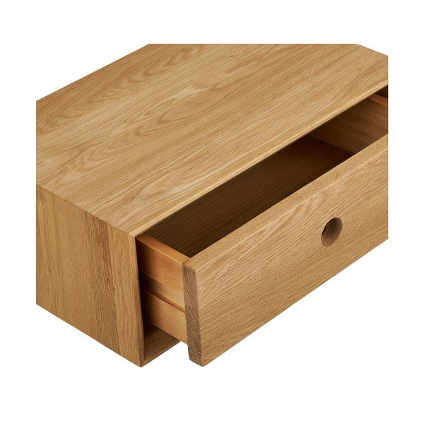 Raft în culoare naturală deschisă din lemn de stejar 40 cm Luzern – House Nordic-image-4