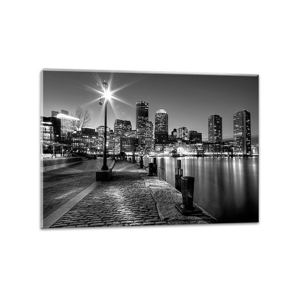 Tablou Styler Canvas City B&W, 70 x 100 cm