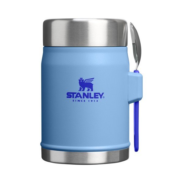 Termos albastru pentru mâncare din oțel inoxidabil 400 ml Legendary Food Jar + Spork Blue Sky – Stanley