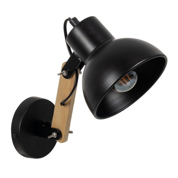 Aplică de perete neagră/în culoare naturală – Ixia-image-1