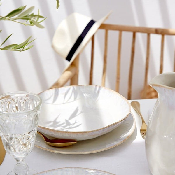 Farfurie din gresie ceramică Costa Nova Brisa, ⌀ 26,5 cm, alb-image-1
