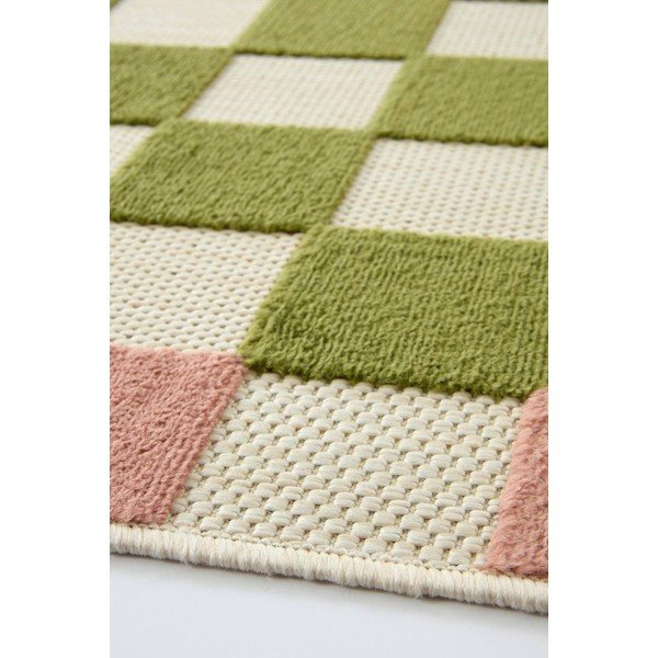 Covor pentru exterior și interior verde/roz 200x290 cm Enja – Jotex-image-2