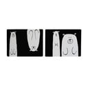 Set 2 suporturi pentru farfurie Madre Selva Bears