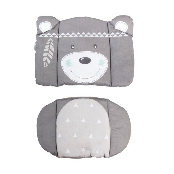 Pernă de scaun pentru copii gri Indibär – Roba