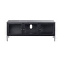 Masă TV neagră din metal 132x52 cm Carmel – Unique Furniture