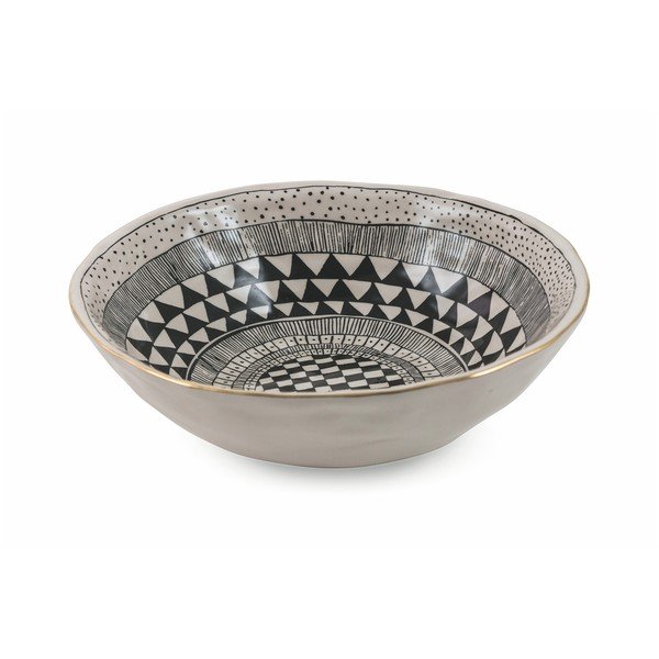 Bol din ceramică Villa d'Este Masai, ø 23 cm, negru-image-1