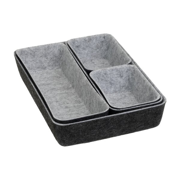 Organizatoare pentru sertare 5 buc. din material textil – Casa Selección-image-1