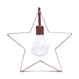 Decorațiune luminoasă cu LED în formă de stea DecoKing Star, înălțime 23 cm