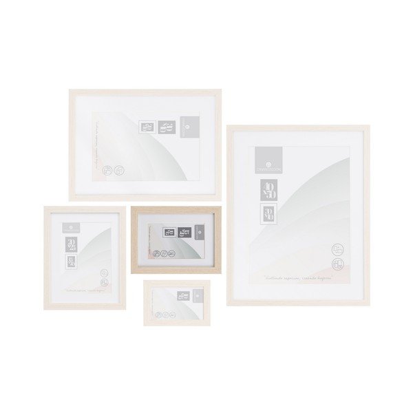 Ramă foto în culoare naturală cu picior de susținere, de agățat 17,5x22,5 cm Sencillo – Casa Selección-image-1