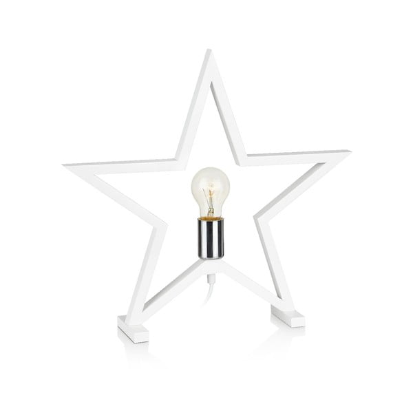 Decorațiune luminoasă din lemn Markslöjd Marta, înălțime 42 cm, alb-image-1