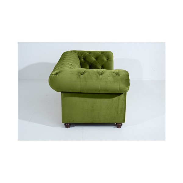 Canapea Max Winzer Orleans Velvet, 216 cm, verde-image-3