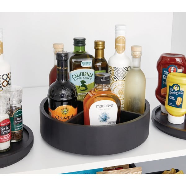 Organizator pentru mirodenii rotativ din lemn Merry-go-round – iDesign/The Home Edit-image-1