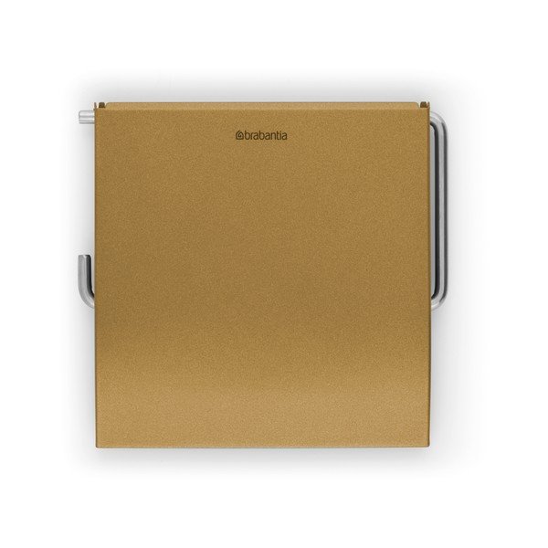 Suport pentru hârtie igienică auriu de montat pe perete din oțel ReNew – Brabantia-image-3