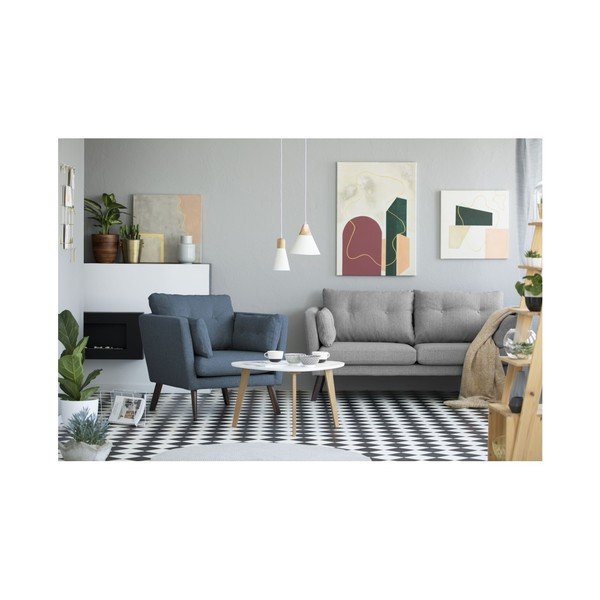 Fotoliu Mazzini Sofas Elena, albastru închis-image-2