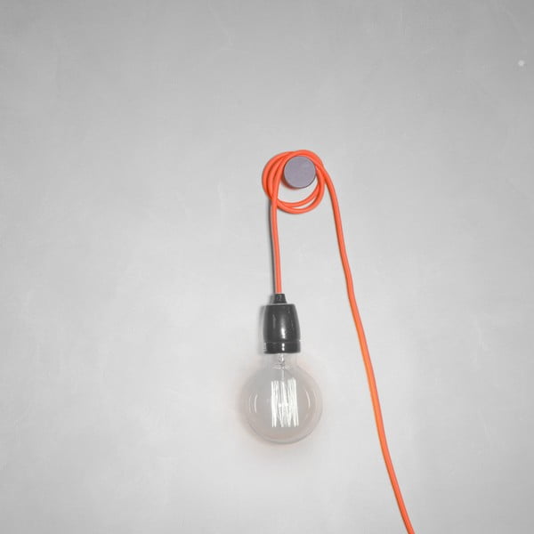 Cablu textil cu soclu Filament Style Cable, portocaliu