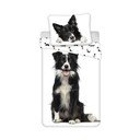 Lenjerie de pat pentru copii din bumbac pentru pat de o persoană 140x200 cm Border Collie – Jerry Fabrics