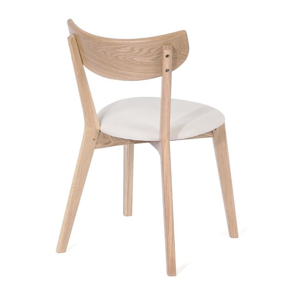 Scaun de sufragerie din stejar cu șezut alb Arch - Bonami Selection-image-2