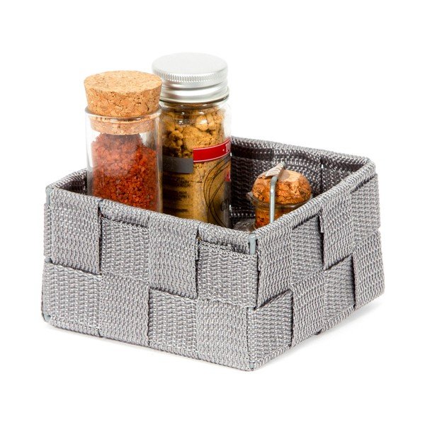 Organizator pentru baie Compactor Stan, 12 x 12 cm, gri-image-1