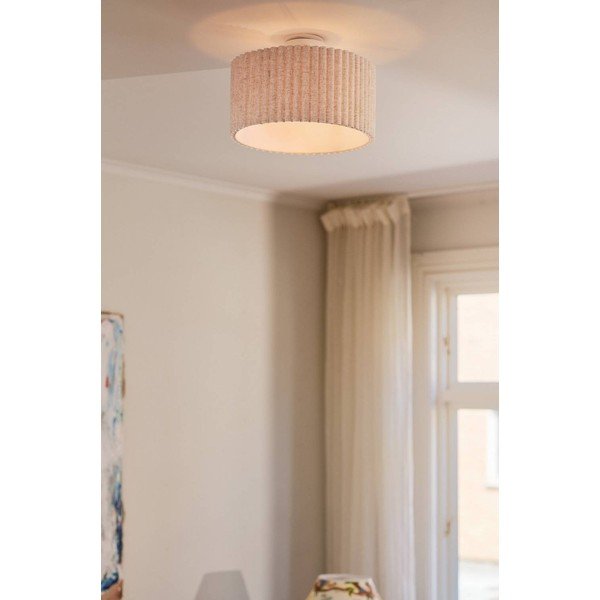 Plafonieră bej din in ø 40 cm Alina – Jotex-image-1