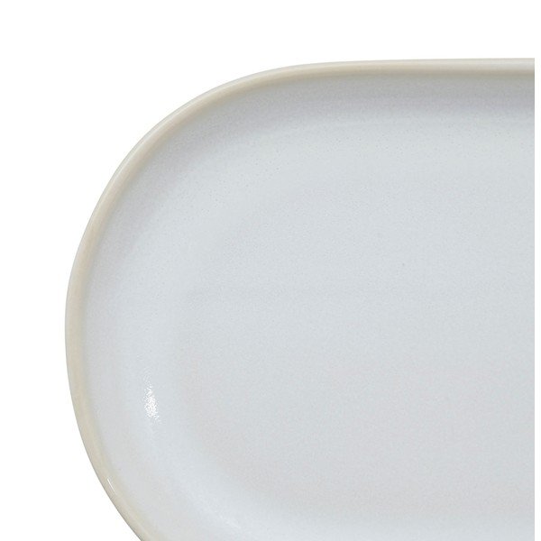 Farfurie albă din gresie Flore – Côté Table-image-1