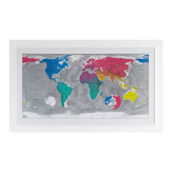 Harta lumii Future Maps Colour World Map, 130 x 72 cm