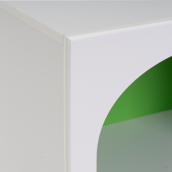 Bibliotecă albă/verde 40x100 cm – Casa Selección-image-3