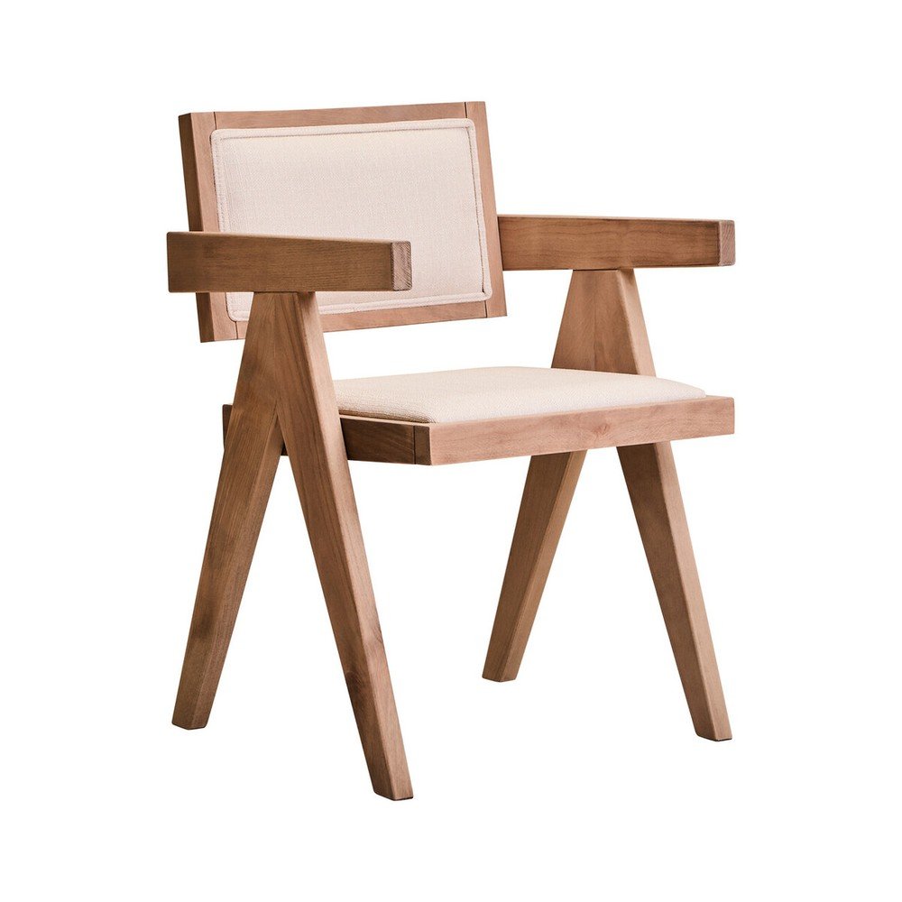 Scaun de dining în culoare naturală tapițat Cebu – Premier Housewares