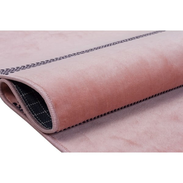 Covor roz lavabil 200x80 cm - Vitaus-image-3
