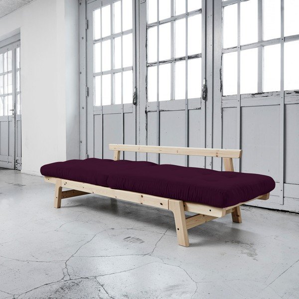 Canapea extensibilă Karup Step Natural/Purple Plum-image-2