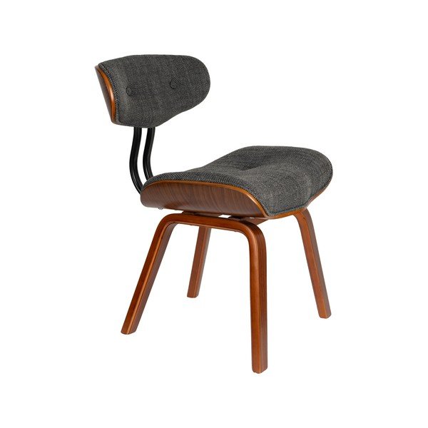 Scaun de dining gri/maro tapițat Blackwood – Dutchbone
