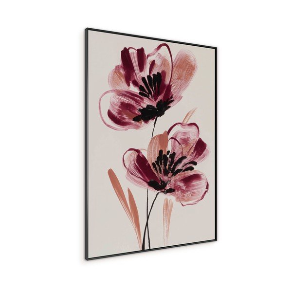 Tablou cu ramă/pe pânză imprimat 70x100 cm Burgundy Blooms – Styler-image-4