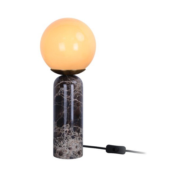 Veioză maro închis din marmură (înălțime 38 cm) Lazio Sphere – Leitmotiv-image-3