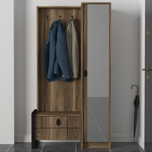 Dulap cu oglindă în decor de lemn de nuc Ratto Lost-image-4