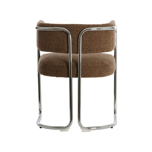 Scaun de sufragerie maro cu cotiere din metal Adante – Light & Living-image-3