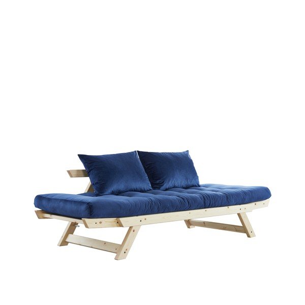 Canapea extensibilă Karup Bebop Natural/Velvet Navy-image-4