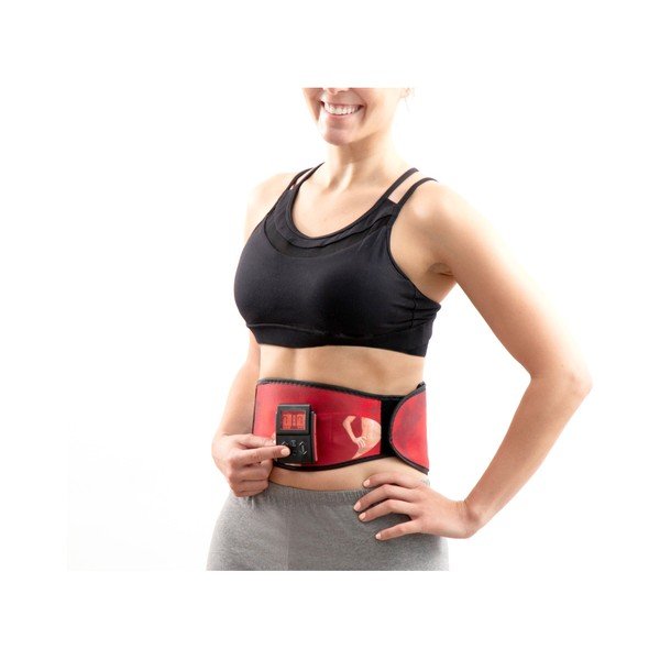 Centură de electrostimulare musculară InnovaGoods Abdo King, roșu-image-2