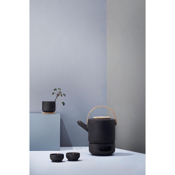 Ceainic negru din gresie ceramică 1,25 l Theo – Stelton-image-4