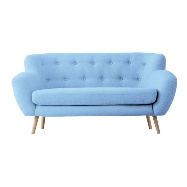 Canapea cu 2 locuri Kooko Home Pop, albastru deschis 